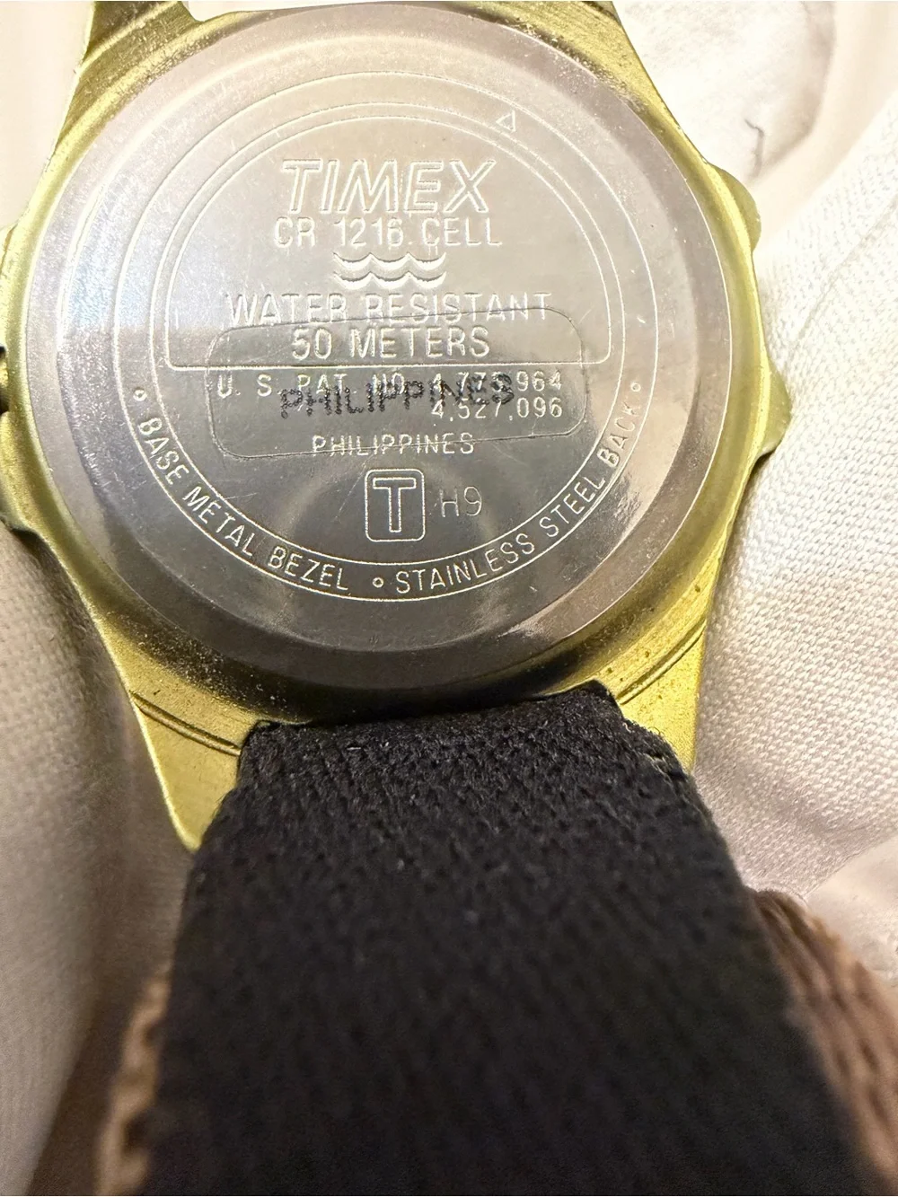 Vintage 1998 Timex Expedition Indiglo WR 50M Quartz Watch Olive Green H9